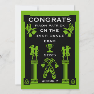 Irish Dancing Competition Card