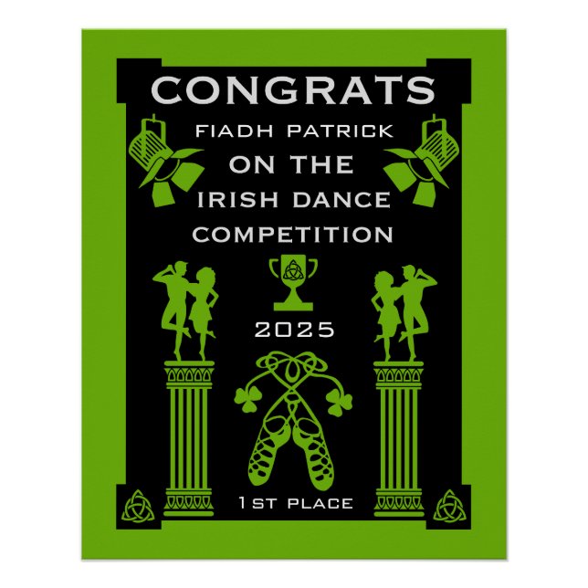 Irish Dancing Competition Poster (Front)