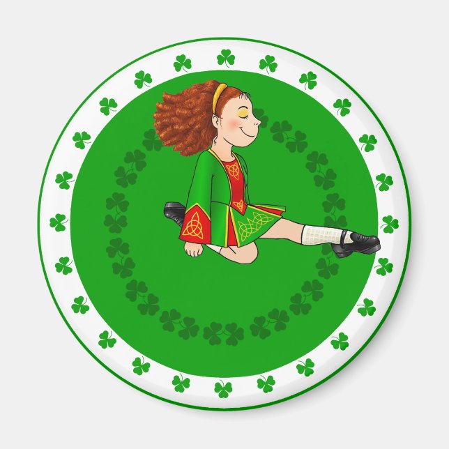 Irish Dancing Girl Magnet (Front)