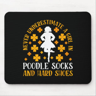 Irish Dancing Poodle Socks And Hard Shoes Irish Ta Mouse Mat
