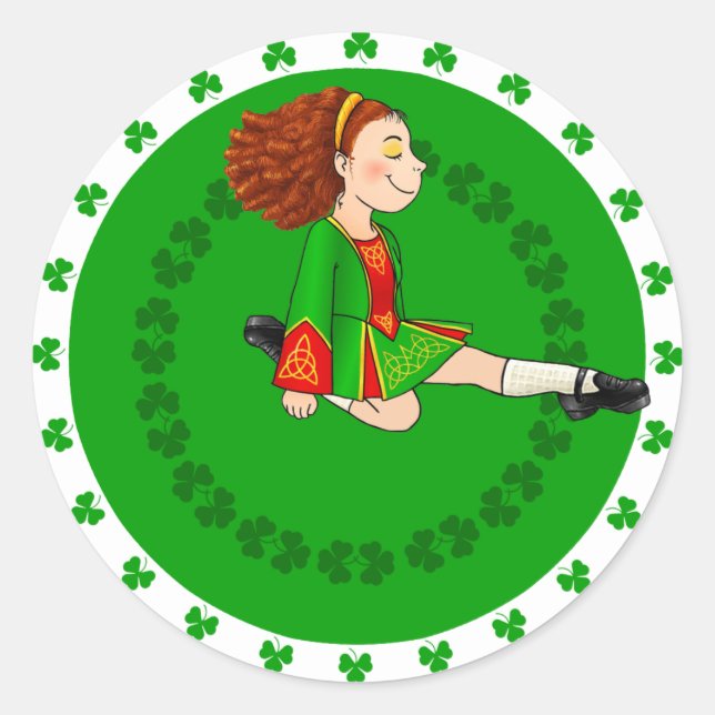 Irish dancing Sticker (Front)