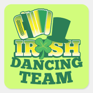 Irish Dancing TEAM Square Sticker