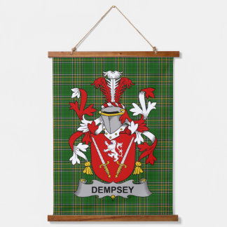Irish Dempsey or O_Dempsey Coat of Arms Family Cre Hanging Tapestry