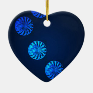 Irish Design Blue Crystal Ceramic Tree Decoration
