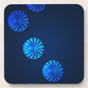 Irish Design Blue Crystal Coaster