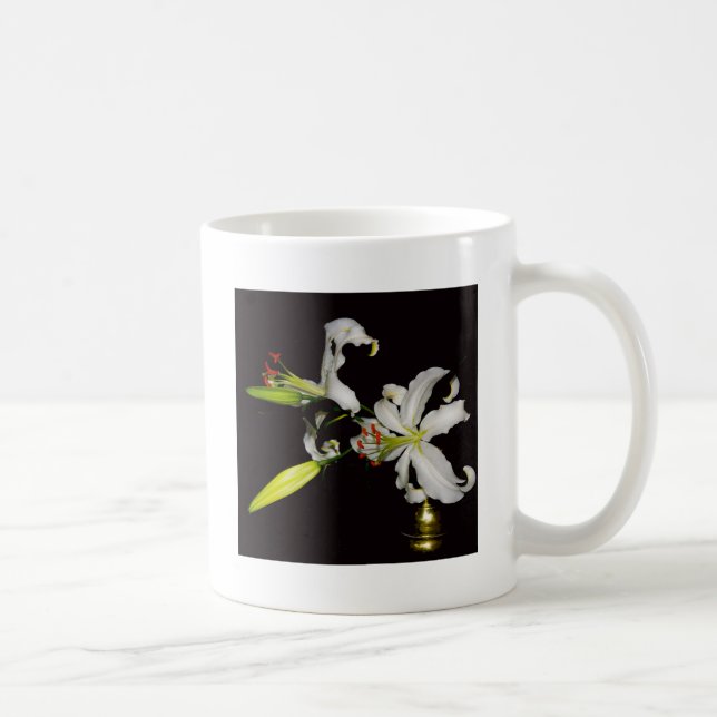 Irish Design- Brass and Flower Collection Coffee Mug (Right)