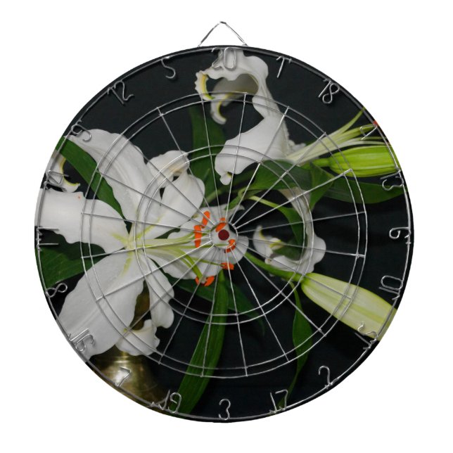 Irish Design-Brass and Flower Collection Dartboard (Front)
