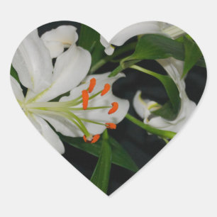 Irish Design-Brass and Flower Collection Heart Sticker