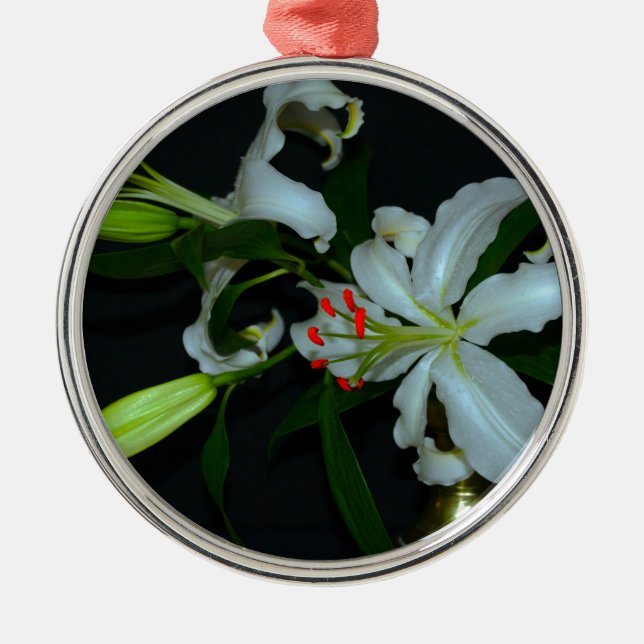 Irish Design-Brass and Flower Collection Metal Tree Decoration (Front)