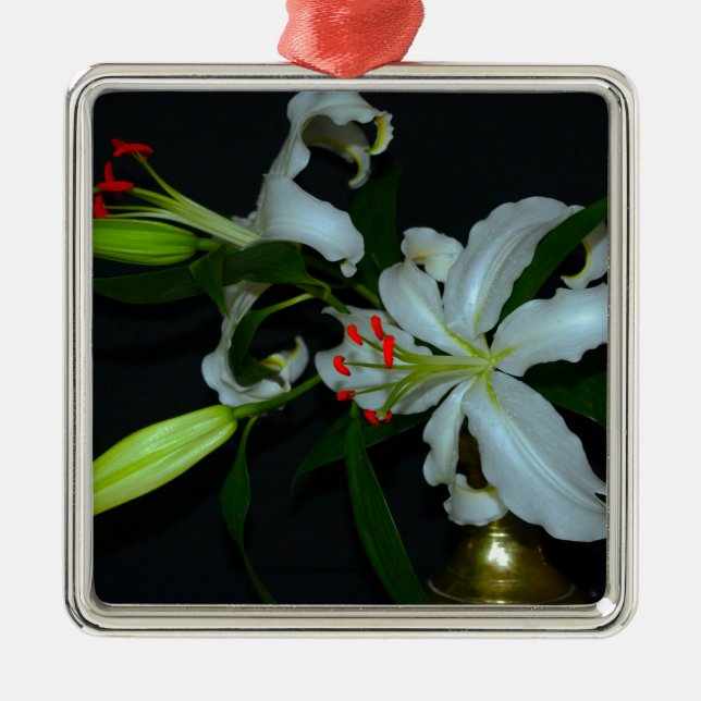 Irish Design-Brass and Flower Collection Metal Tree Decoration (Front)