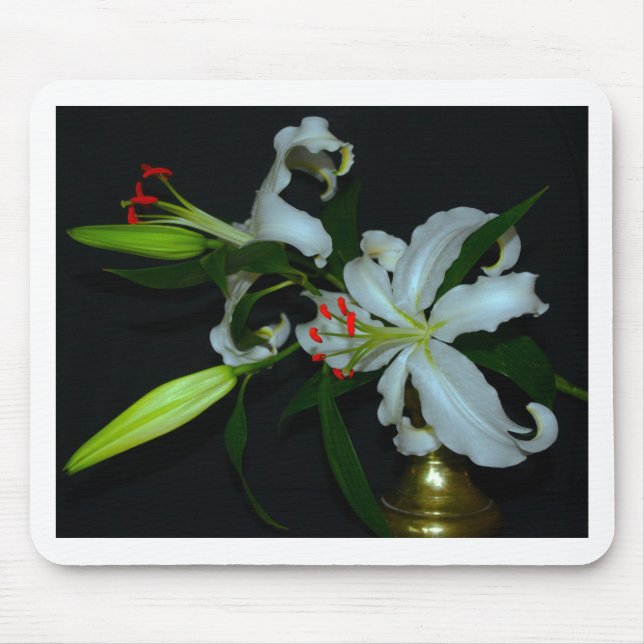 Irish Design-Brass and Flower Collection Mouse Mat (Front)