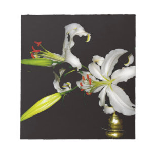 Irish Design- Brass and Flower Collection Notepad