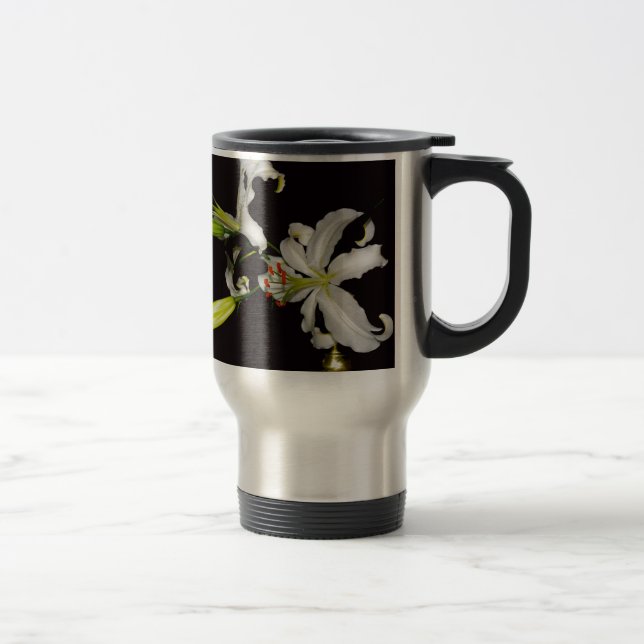 Irish Design- Brass and Flower Collection Travel Mug (Right)