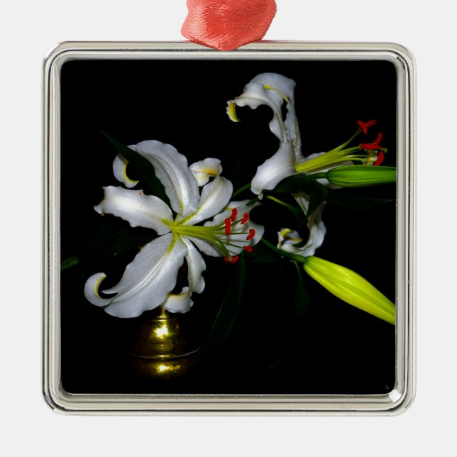 Irish Design-Brass and Flower Design Metal Tree Decoration (Front)