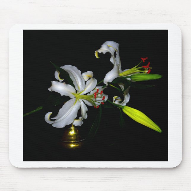 Irish Design-Brass and Flower Design Mouse Mat (Front)