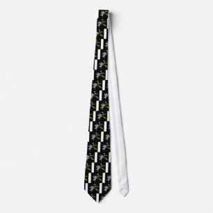 Irish Design-Brass and Flower Design Tie