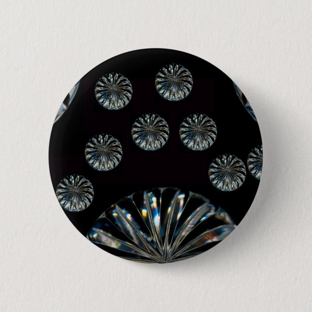 Irish Design-The Crystal Collection 6 Cm Round Badge (Front)