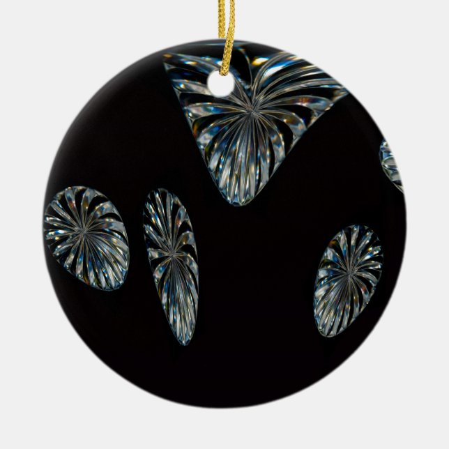 Irish Design -The Crystal Collection Ceramic Tree Decoration (Front)