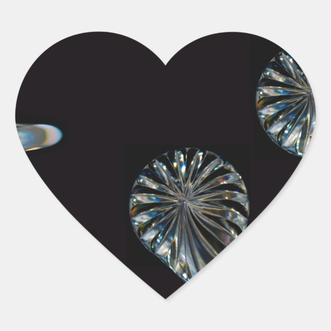 Irish Design-The Crystal Collection Heart Sticker (Front)