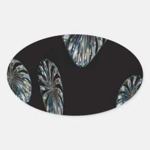 Irish Design -The Crystal Collection Oval Sticker