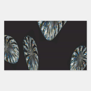 Irish Design -The Crystal Collection Rectangular Sticker