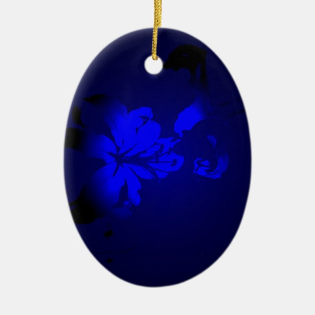 Irish Design-The Flower Collection Ceramic Tree Decoration (Front)