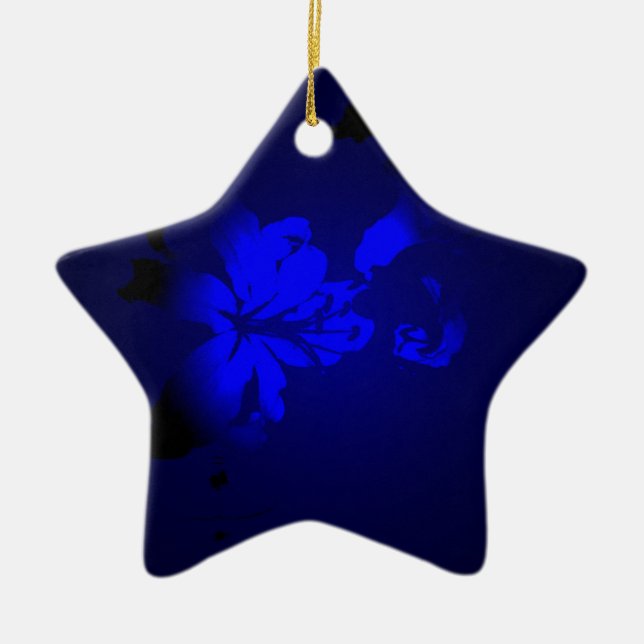 Irish Design-The Flower Collection Ceramic Tree Decoration (Front)