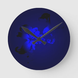 Irish Design-The Flower Collection Round Clock