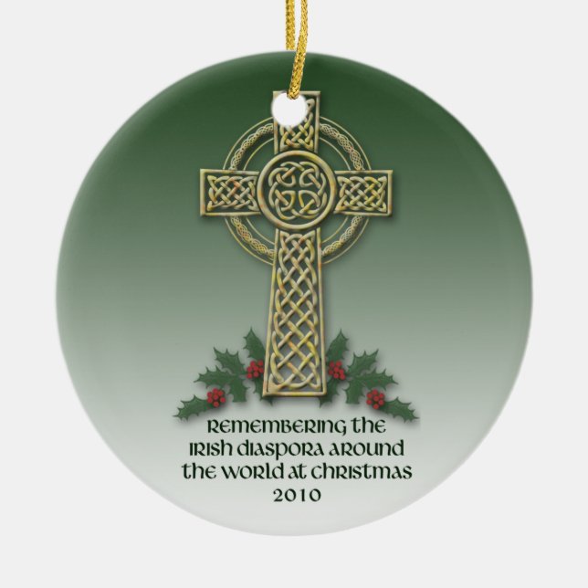 Irish Diaspora Christmas Ornament (Front)