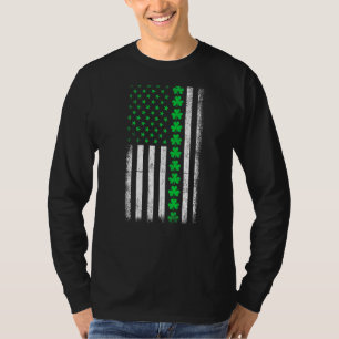 Irish Distressed American Flag Ireland Flag St Pat T-Shirt