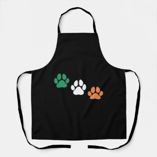 Irish Dog Paw St Patrick s Day Apron
