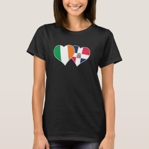 Irish Dominican Flag Heart Ireland Dominican Repub T-Shirt