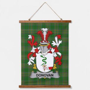 Irish Donovan or O_Donovan Coat of Arms Family Cre Hanging Tapestry