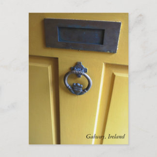 Irish Door Knocker post card