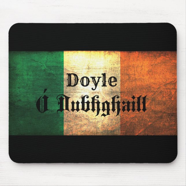 Irish Doyle Family Name Mouse Mat (Front)