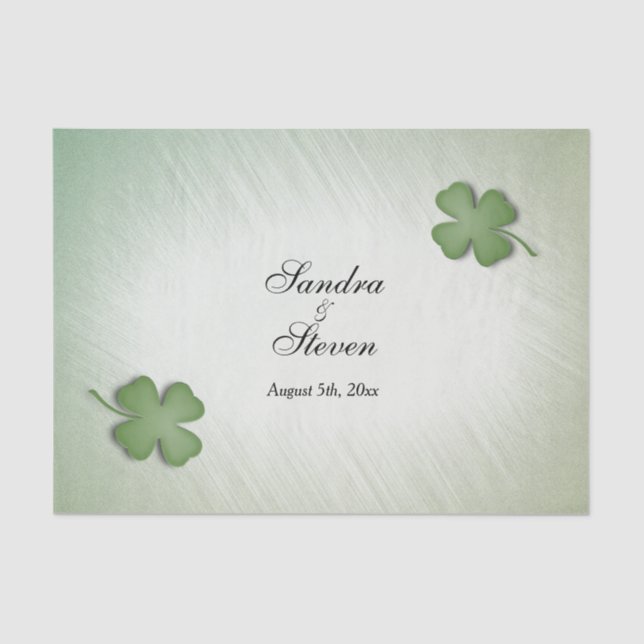 Irish Dream Wedding Tissue Paper (Front)