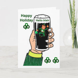 Irish Drink image for greeting-card Card
