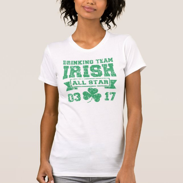 Irish Drinking Team All Star T-Shirt (Front)