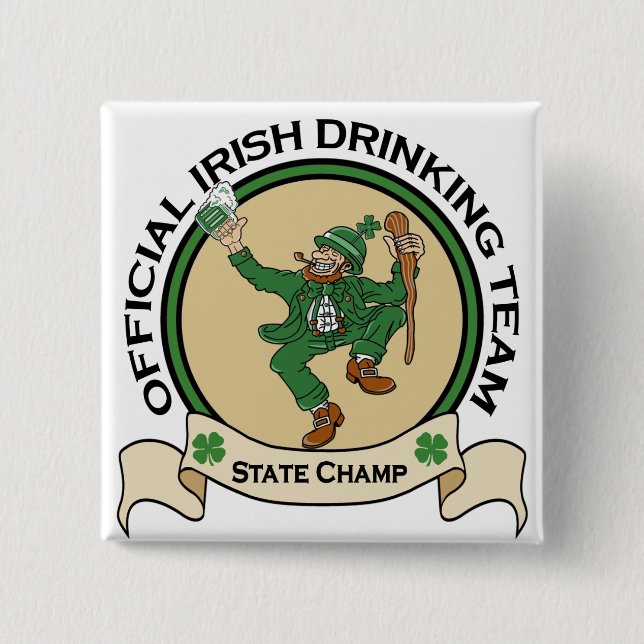 Irish Drinking Team button (Front)