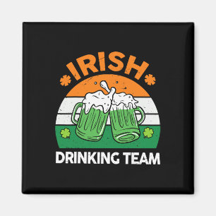 Irish Drinking Team Drinking St Patricks Day Beer Magnet