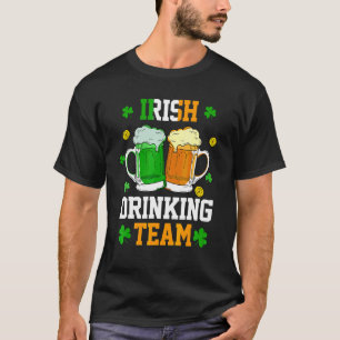 Irish Drinking Team Ireland Beer Shamrock St Patri T-Shirt