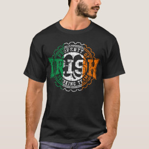 Irish Drinking Team Ireland Flag Beer St Patricks T-Shirt