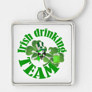 Irish drinking team key ring