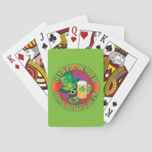 Irish Drinking Team Skull Playing Cards