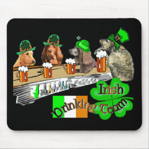 Irish Drinking Team St Patricks Day Mouse Mat