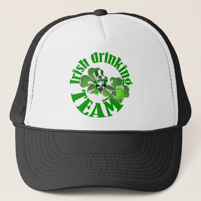 Irish drinking team trucker hat (Front)