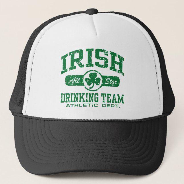 Irish Drinking Team Trucker Hat (Front)