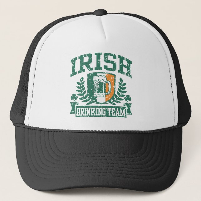 Irish Drinking Team Trucker Hat (Front)