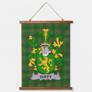 Irish Duffy or O_Duffy Coat of Arms Family Crest Hanging Tapestry