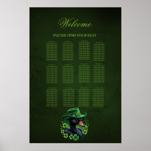 Irish Elegance, The Black Swan of St. Patrick Poster